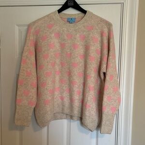 Like new worn once for Valentines heart sweater